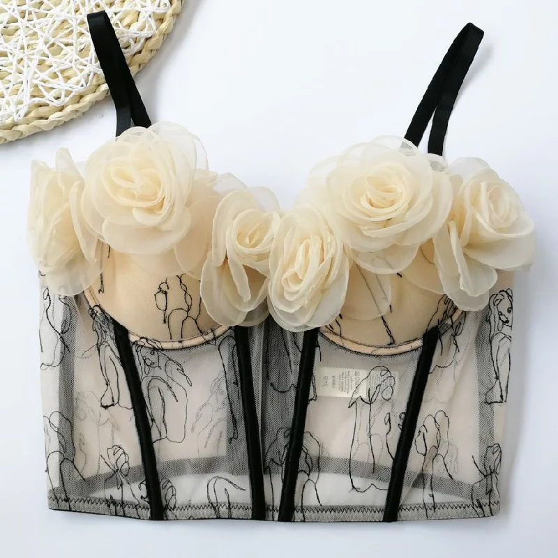 3D Rose Petal Corset