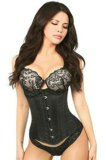 Black Brocade Underbust Corset