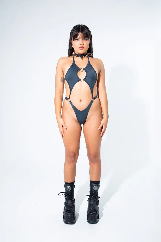 Charcoal Obscure Bodysuit