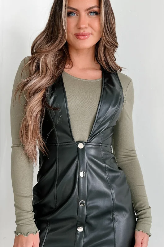 Easy Compromise Scoop Back Long Sleeve Bodysuit (Olive)