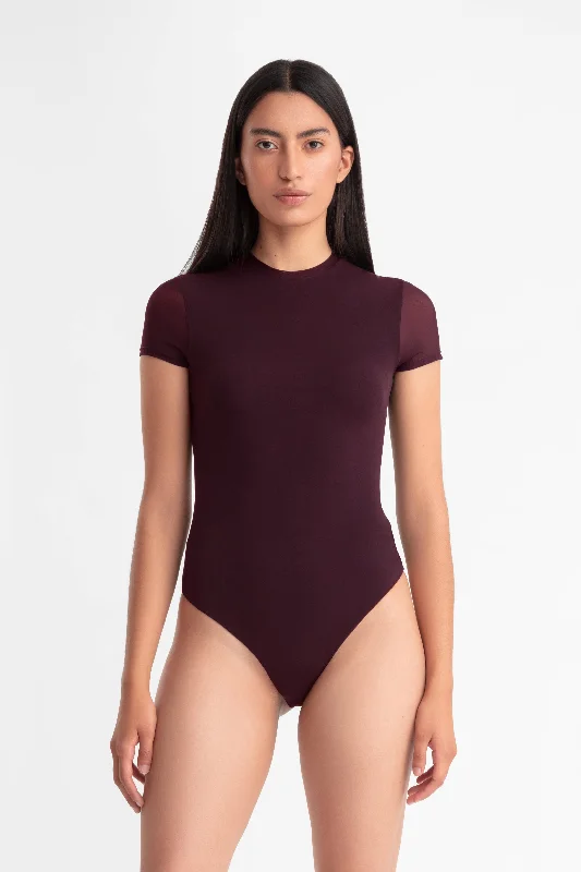 FONDA BASIC BODYSUIT BURGUNDY