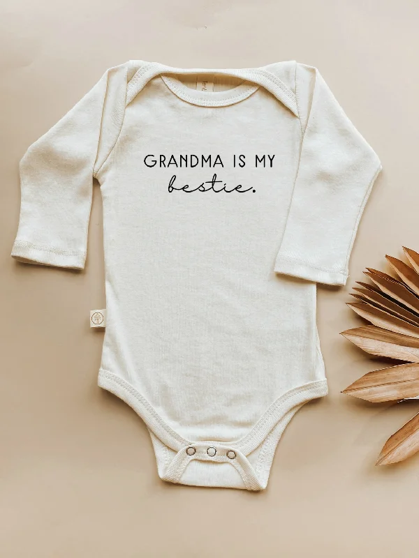 Grandma is My Bestie - Long Sleeve Organic Bodysuit