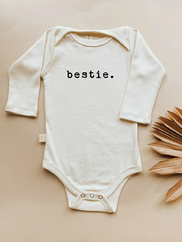 Baby Bestie Graphic Long Sleeve Organic Bodysuit