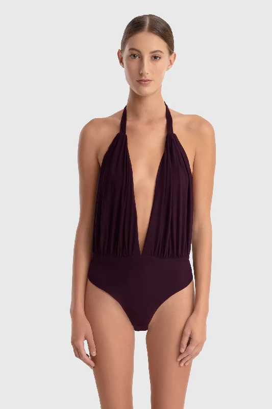 NIKO  BODYSUIT BURGUNDY