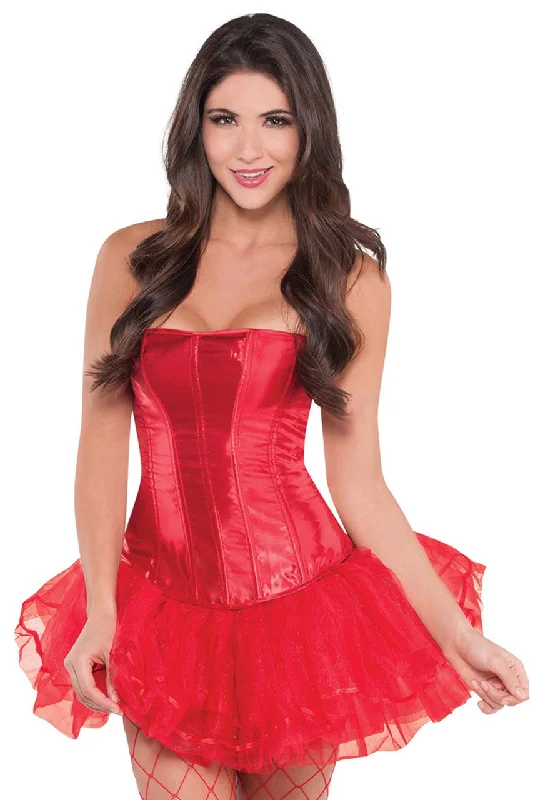 Red Satin Costume Corset