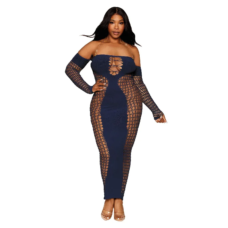 Bodystocking Gown - Queen Size - Denim