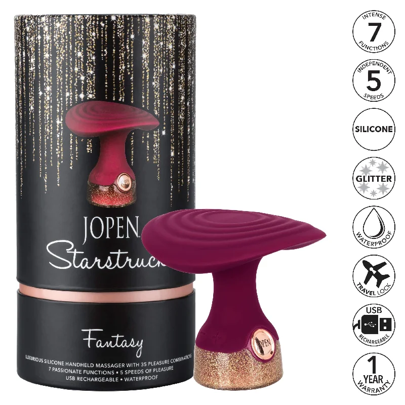 California Exotics - Jopen Starstruck Fantasy Luxurious Silicone Handheld Massager (Red)