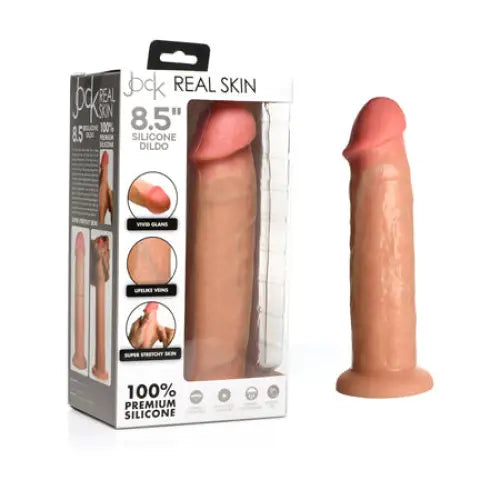 Jock Real Skin Silicone Dildo 8.5 in. Light