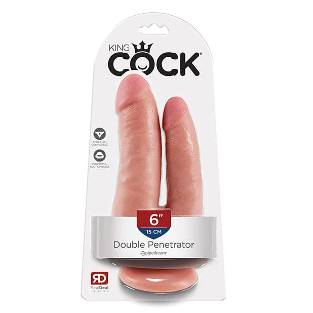 Pipedream - King Cock Double Penetrator Dildo  (Flesh)