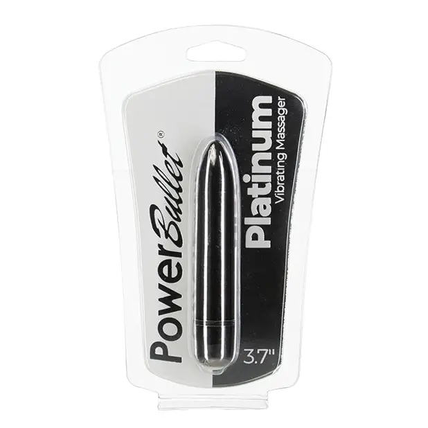 Power Bullet 3.7" Platinum Vibrating Massager