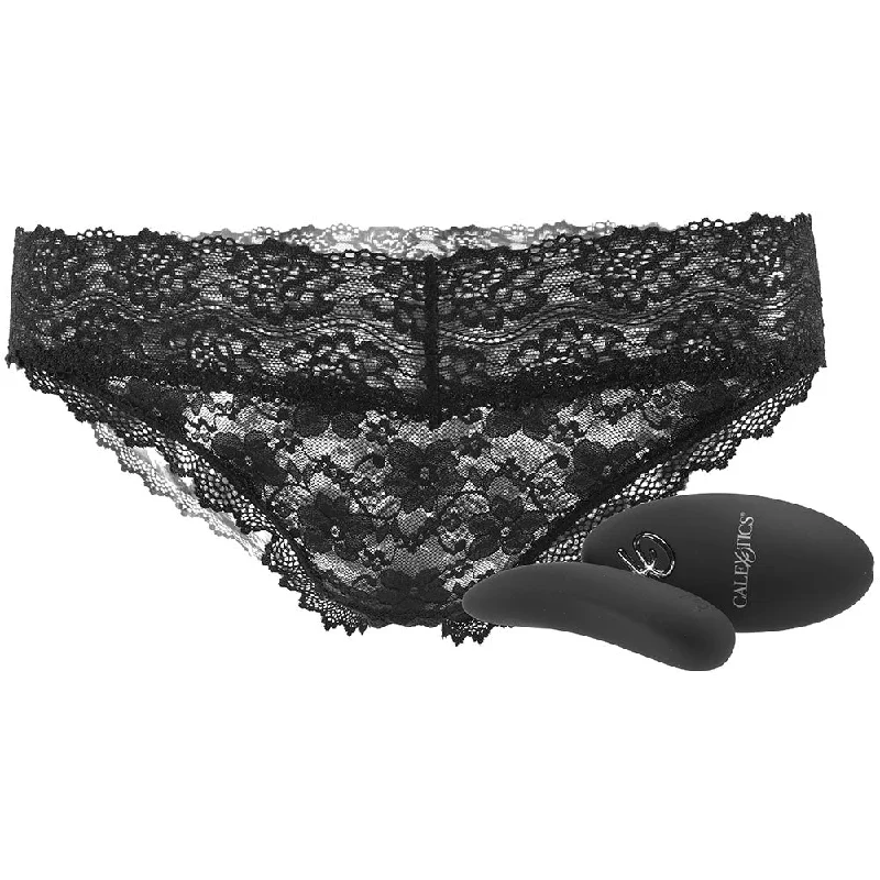 Remote Control Black Lace Panty & Vibe Set /XL