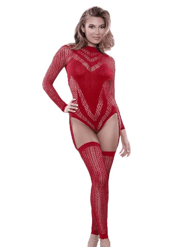 Infatuation Open Back Long Sleeve Bodystocking