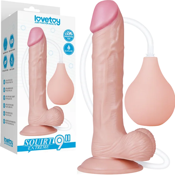 Squirt Extreme - 9" Squirting Dildo - Multiple Colours