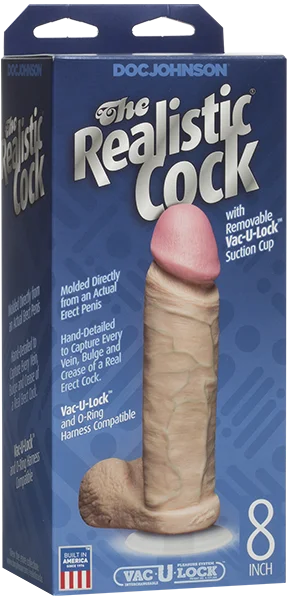 The Realistic Cock 8" - Vanilla