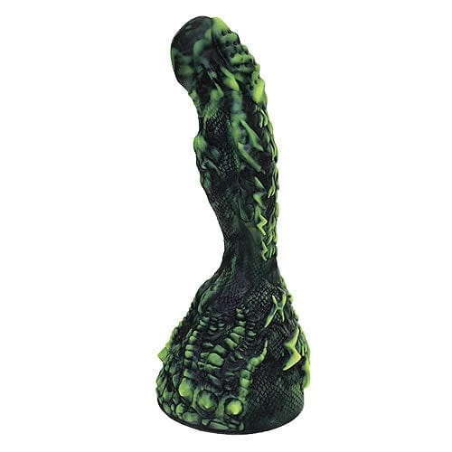 Tomax - Thunder Dragon Volt Regular Silicone Dildo 7.48" (Black)