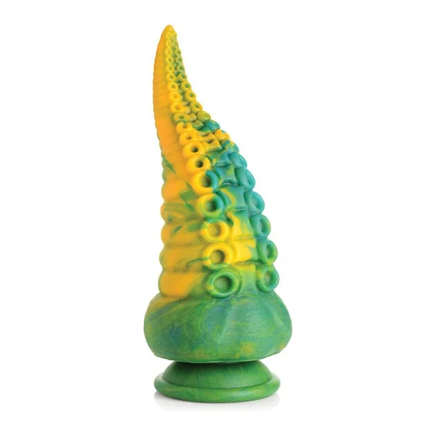 XR - Creature Cocks Monstropus Tentacled Monster Silicone Dildo (Green/Yellow)