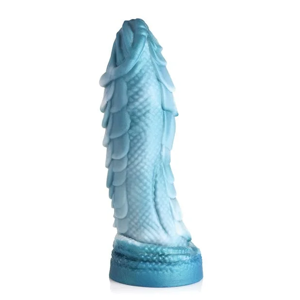 XR - Creature Cocks Sea Serpent Scaly Silicone Dildo 8.2" (Blue)