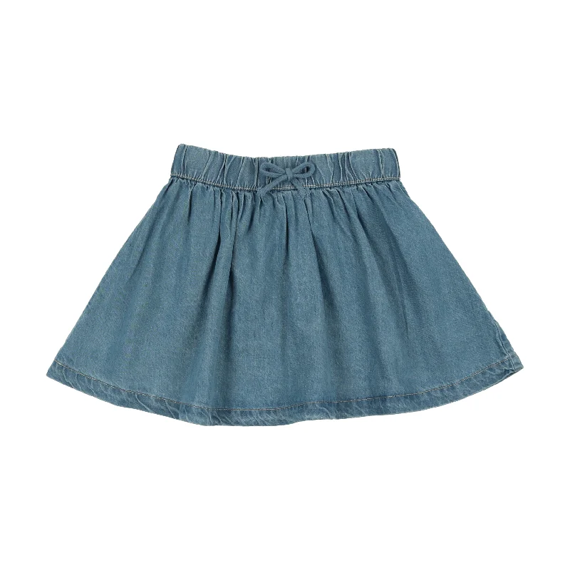 Analogie Denim Tencel Circle Skirt - Denim