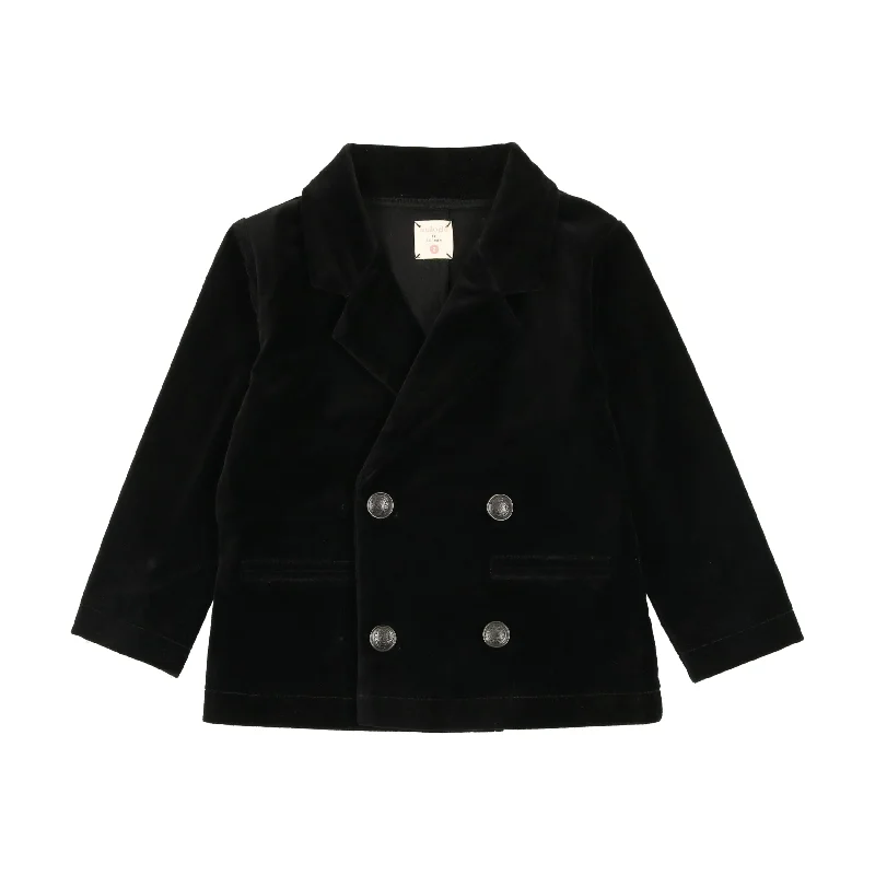 Analogie Velvet Blazer - Black