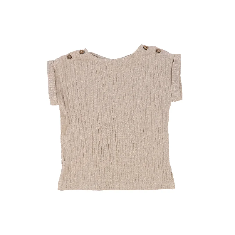 Analogie Boys Boxy Shirt - Taupe