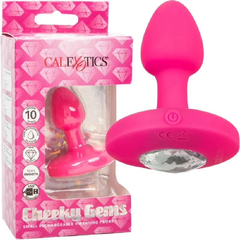 Cheeky Gems - Small Rechargeable Vibrating Probe - Multiple Colours