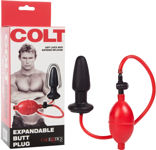 COLT - Expandable Butt Plug - Black/Red