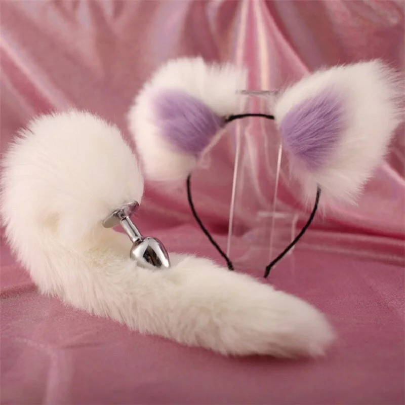 White purple ears--3