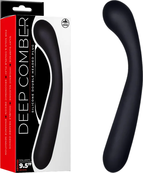 Deep Comber - Silicone Double Ended Plug - Black