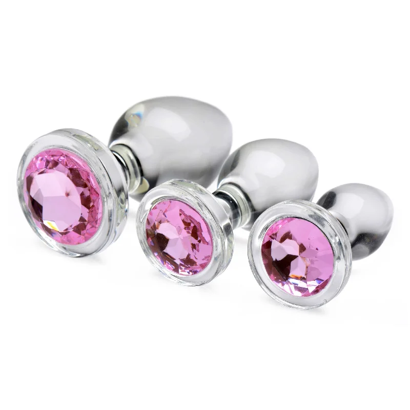 Gem Glass Anal Plug Set