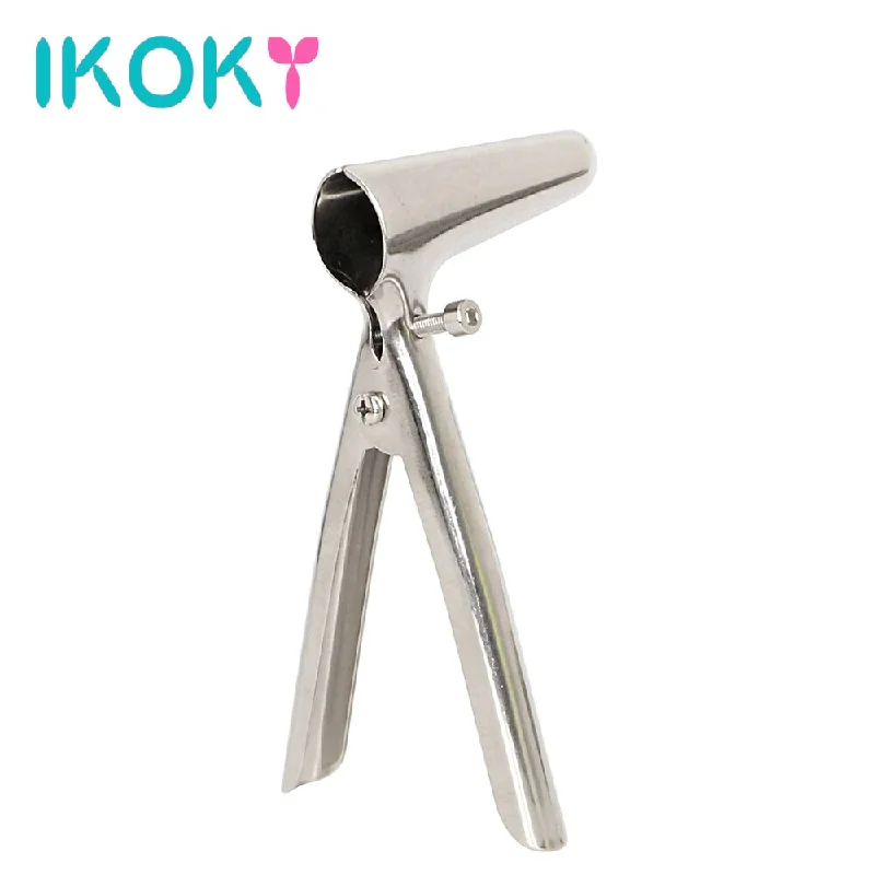 IKOKY Anal Vaginal Dilator Anal Expansion Expander Butt Plug Anus Speculum Sex Toys for Women Men Stainless Steel