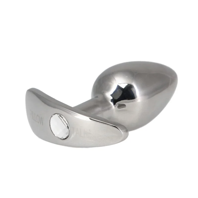 Pillow Talk - Sneaky Luxurious Stainless Steel Anal Plug wtih Swarovski Crystal