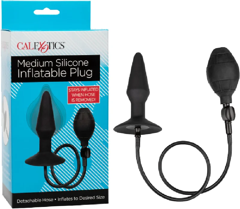 Silicone Inflatable Plug - Multiple Sizes - Black