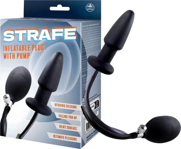 Strafe - Inflatable Plug with Pump - Black